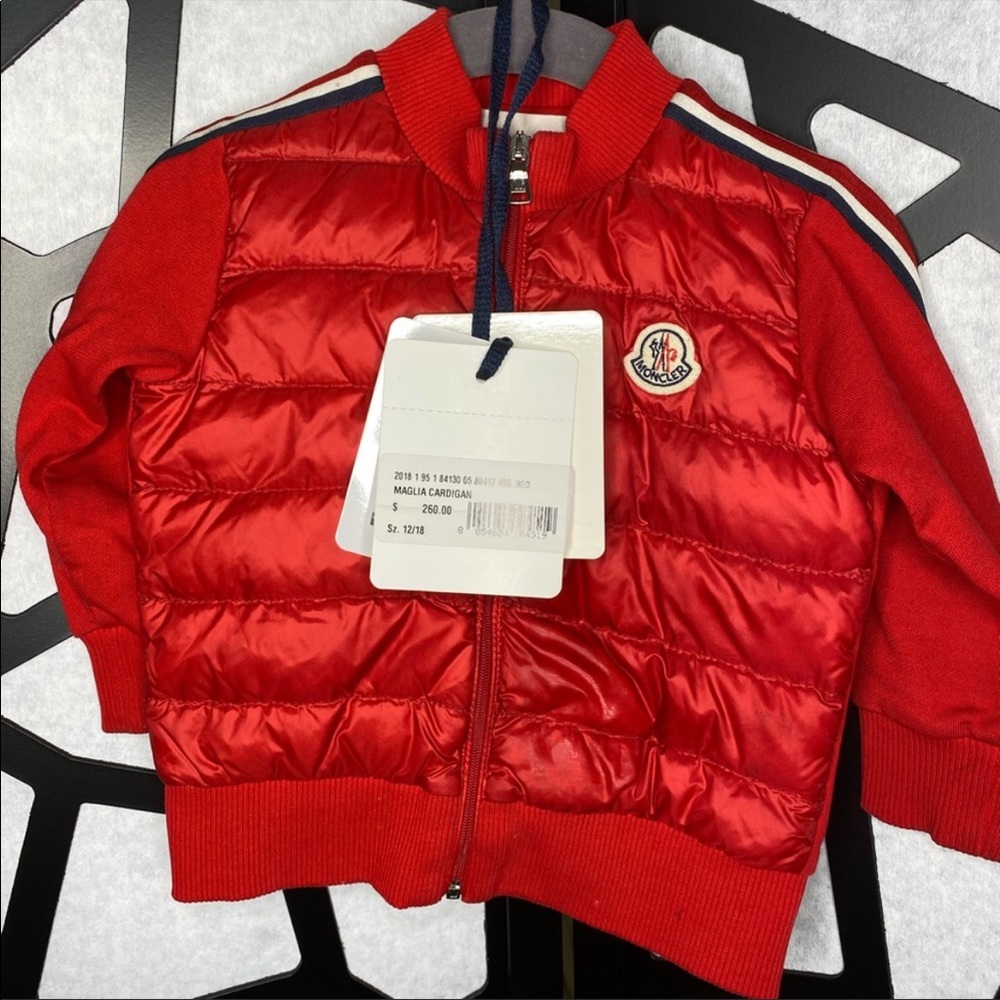 Moncler Enfant jacket. 12/18 month smoke free/pet free home
